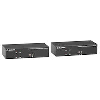 KVX Series KVM Extender Kit over Fiber - 4K, Dual-Monitor, HDMI/DisplayPort, USB 2.0, Serial, Audio, Local Video