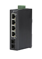 LBH120 Series Fast Ethernet (100-Mbps) Hardened Temperature Switch - 10/100-Mbps Copper RJ45, 100-Mbps Multimode Fiber, 1300nm, 2km