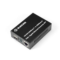 Pure Networking Gigabit Ethernet (1000-Mbps) PoE+ Media Converter - 10/100/1000-Mbps Copper to 1000-Mbps Fiber SFP